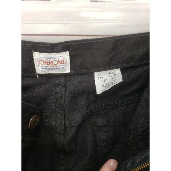 VTG Cherokee Men's Shorts Size 42 Black Denim Shorts Style T101B 9" Mexico - Picture 7 of 8